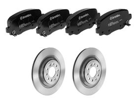 Kit De Balatas Bajos Metales Y 2 Discos Sólidos Traseros