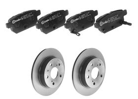 Kit De Balatas Bajos Metales Y 2 Discos Sólidos Traseros