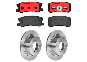 Kit De Balatas Cerámicas Y 2 Discos Sólidos Traseros