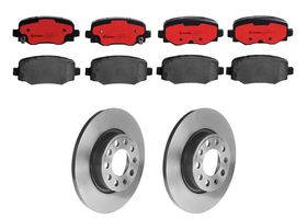 Kit De Balatas Cerámicas Y 2 Discos Sólidos Traseros