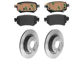 Kit De Balatas Bajos Metales Y 2 Discos Sólidos Traseros