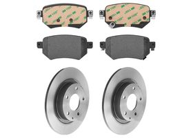 Kit De Balatas Cerámicas Y 2 Discos Sólidos Traseros