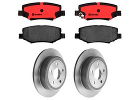 Kit De Balatas Cerámicas Y 2 Discos Sólidos Traseros