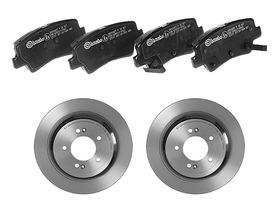 Kit De Balatas Bajos Metales Y 2 Discos Sólidos Traseros