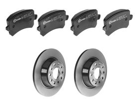 Kit De Balatas Bajos Metales Y 2 Discos Sólidos Traseros