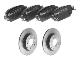 Kit De Balatas Bajos Metales Y 2 Discos Sólidos Traseros