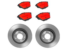 Kit De Balatas Cerámicas Y 2 Discos Sólidos Traseros