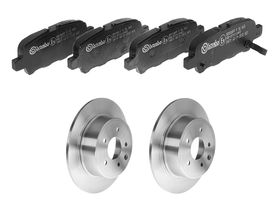 Kit De Balatas Bajos Metales Y 2 Discos Sólidos Traseros