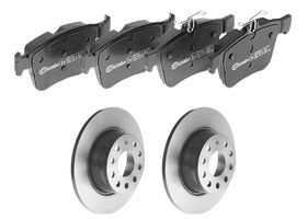 Kit De Balatas Bajos Metales Y 2 Discos Sólidos Traseros