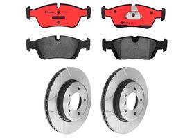 Kit De Balatas Cerámicas Y 2 Discos Ranurados Delanteros