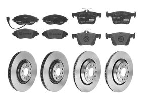 Kit De Balatas SportXtra Y 4 Discos Ventilados Delanteros Y Traseros
