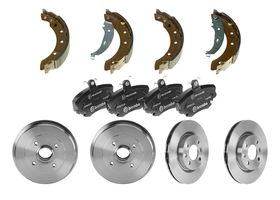 Kit De Discos, Balatas Bajos Metales, Tambores Y Zapatas