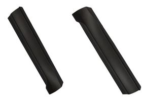 Par De Molduras De Puerta Delanteras Inferiores Exteriores Negras Carbón - OEM