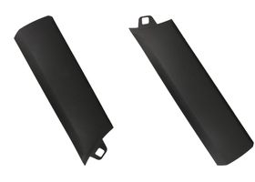 Par De Molduras De Puerta Delanteras Inferiores Exteriores Negras Carbón - OEM