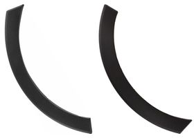 Par De Molduras De Arco De Salpicadera Delanteras Negras Carbón - OEM