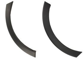 Par De Molduras De Arco De Salpicadera Delanteras Negras Carbón - OEM