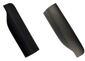 Par De Molduras De Puerta Traseras Inferiores Exteriores Negras Carbón - OEM