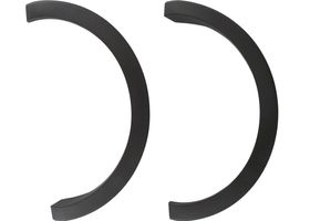 Par De Molduras De Arco De Salpicadera Traseras Negras Carbón - OEM