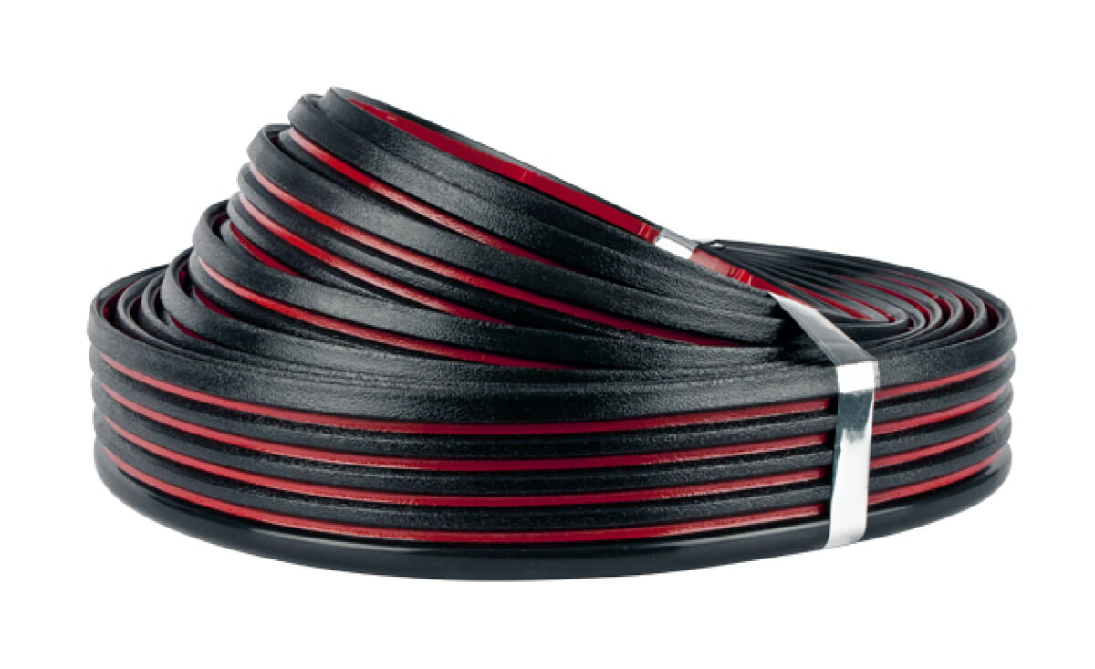 Rollo De Moldura Negra/Roja 8.0 M