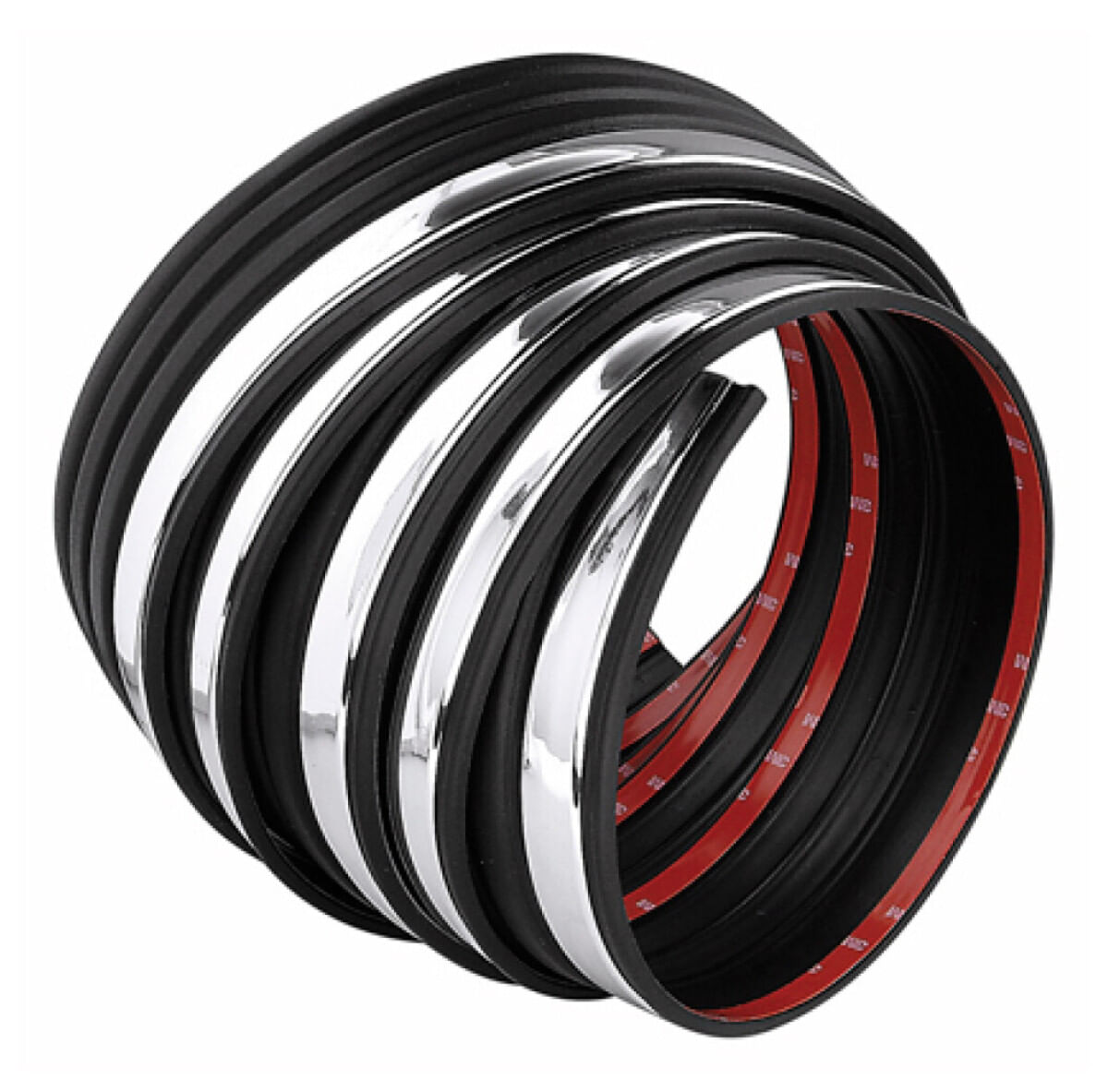 Rollo De Moldura Negra/Cromo 4.0 M