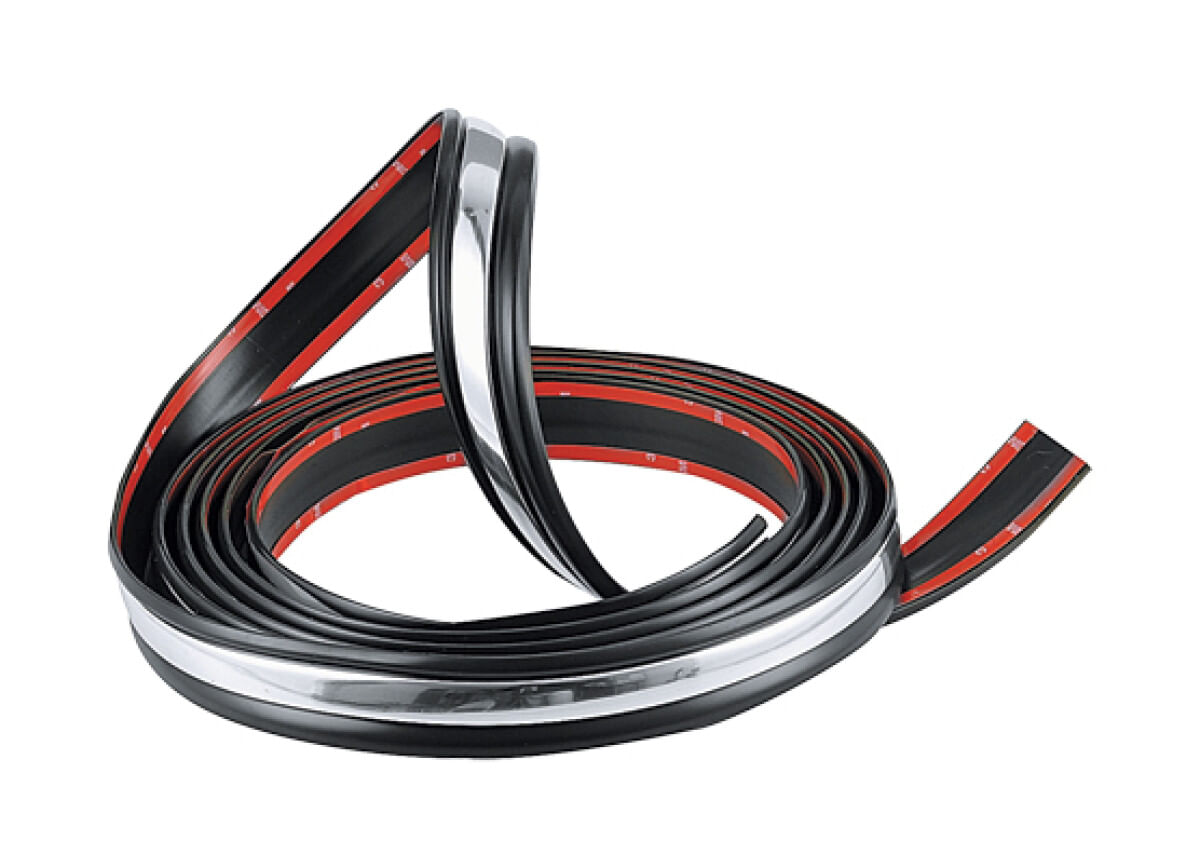 Rollo De Moldura Negra/Cromo 6.0 M