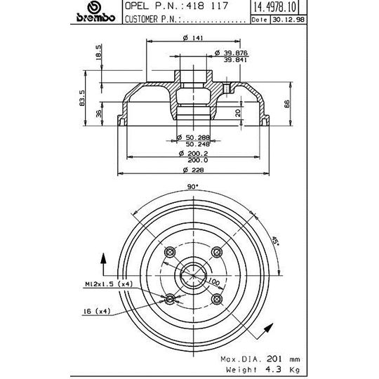 brembo-tambor-de-frenos-trasero-izquierdo-o-derecho-chevrolet-chevy-1994-2012-chevy-0 brembo-tambor-de-frenos-trasero-izquierdo-o-derecho-chevrolet-chevy-1994-2012-chevy-0
