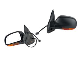 Espejo Negro Con Desempañante Con Direccional Eléctrico 7 Pines Lado Conductor