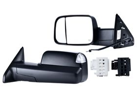 Espejo Corrugado Con Direccional Con Luz Eléctrico Lado Conductor