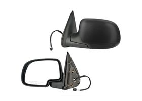 Espejo Negro Corrugado Con Desempañante Con Luz Inferior Eléctrico Lado Conductor
