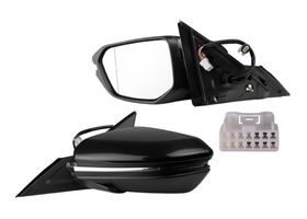 Espejo Para Pintar Con Desempañante Con Direccional Eléctrico 7 Pines Lado Conductor