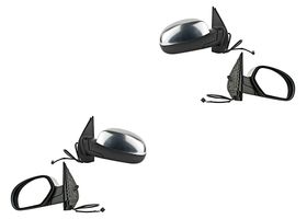 Par De Espejos Satinado/Corrugado Con Desempañante Eléctrico