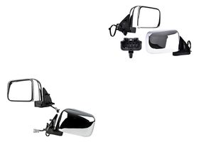 Par De Espejos Cromado Eléctrico 3 Pines