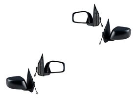 Par De Espejos Negro Eléctrico 3 Pines