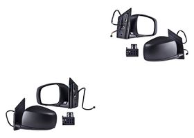 Par De Espejos Eléctrico Abatible Corrugado Con Desempañante Eléctrico