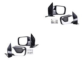 Par De Espejos Cromado Con Desempañante Eléctrico 5 Pines