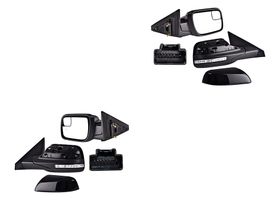 Par De Espejos Para Pintar Con Desempañante Con Direccional Eléctrico Con Punto Ciego