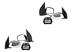 Par De Espejos Cromado Con Desempañante Eléctrico 5 Pines