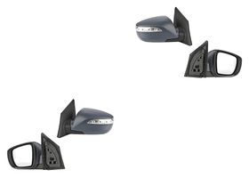 Par De Espejos Para Pintar Con Desempañante Con Direccional Eléctrico