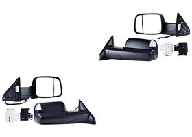 Par De Espejos Corrugado Con Direccional Con Luz Eléctrico