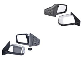 Par De Espejos Cromado Con Desempañante Con Luz Eléctrico Con Memoria