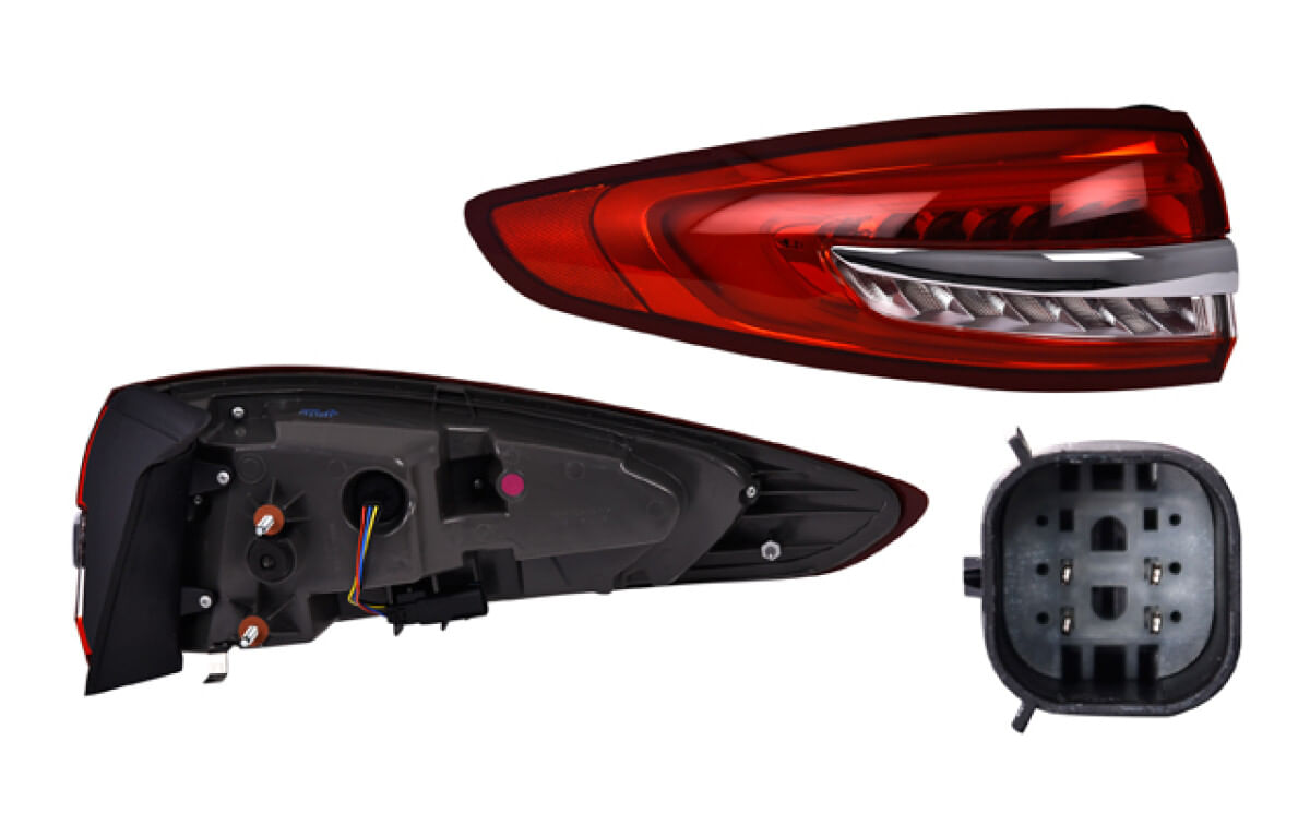 Calavera Exterior Con Leds Lado Conductor