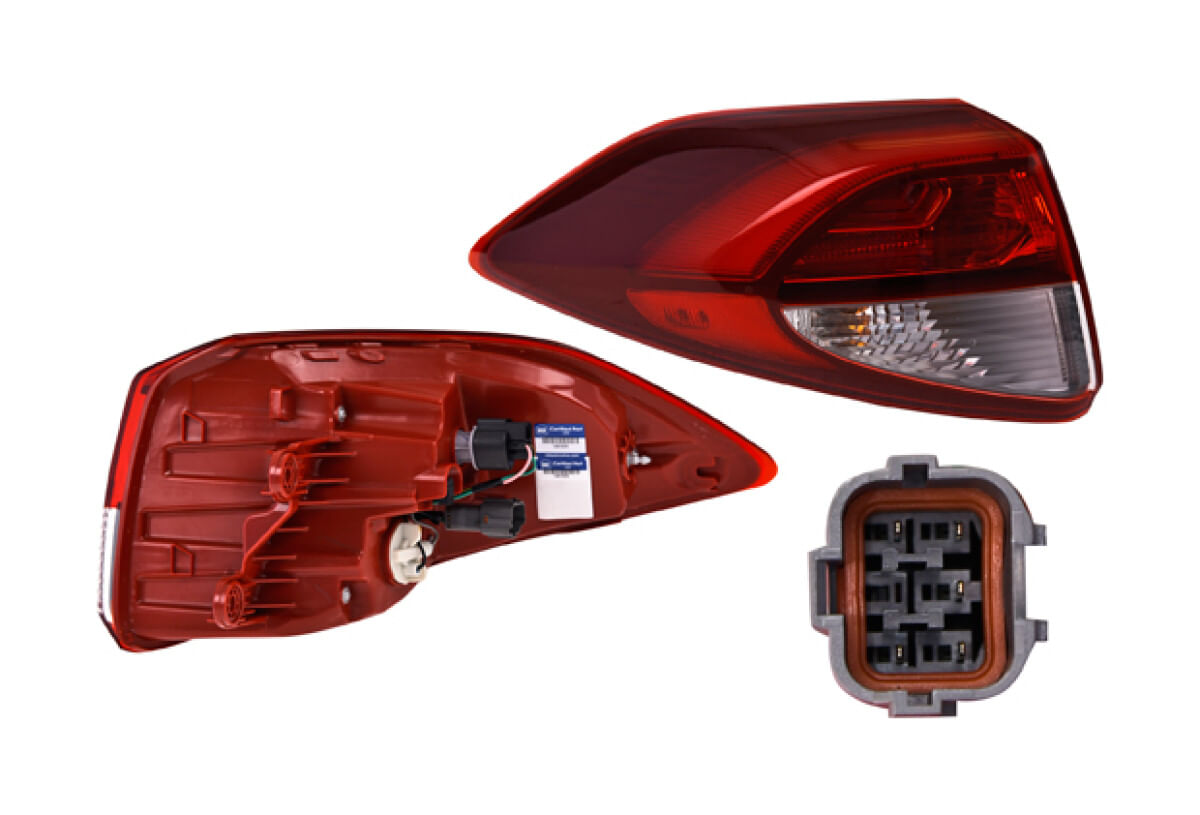 Calavera Exterior Con Leds Lado Conductor