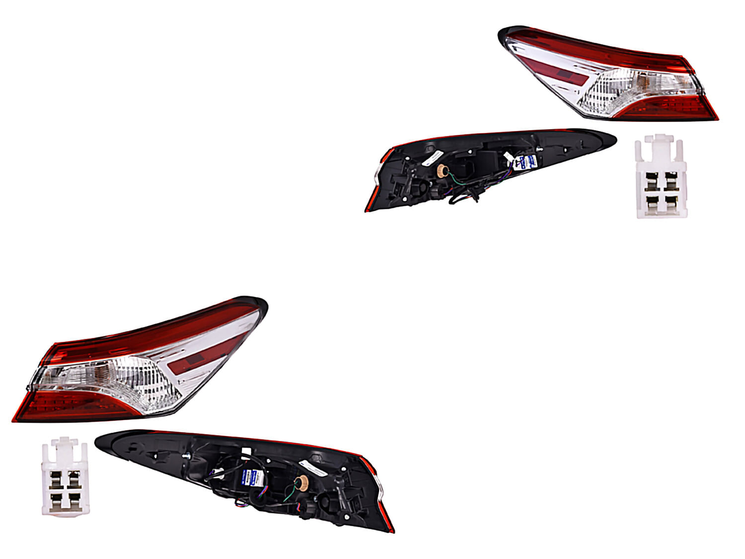 Par De Calaveras Exterior Clara Sin Leds Para Foco