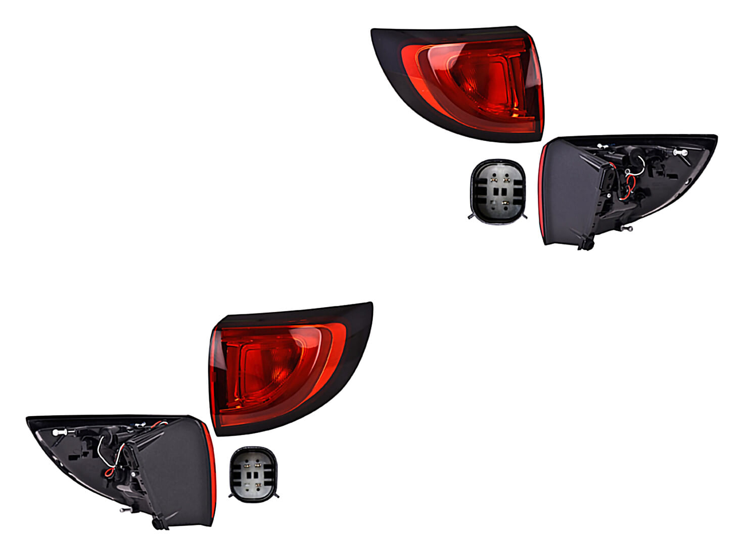 Par De Calaveras Exterior Con Leds