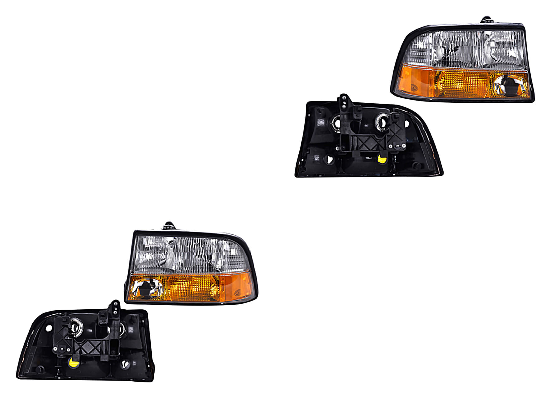 Par De Faros Con Niebla