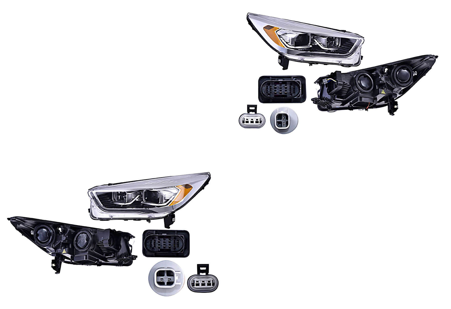 Par De Faros Para Foco Xenón