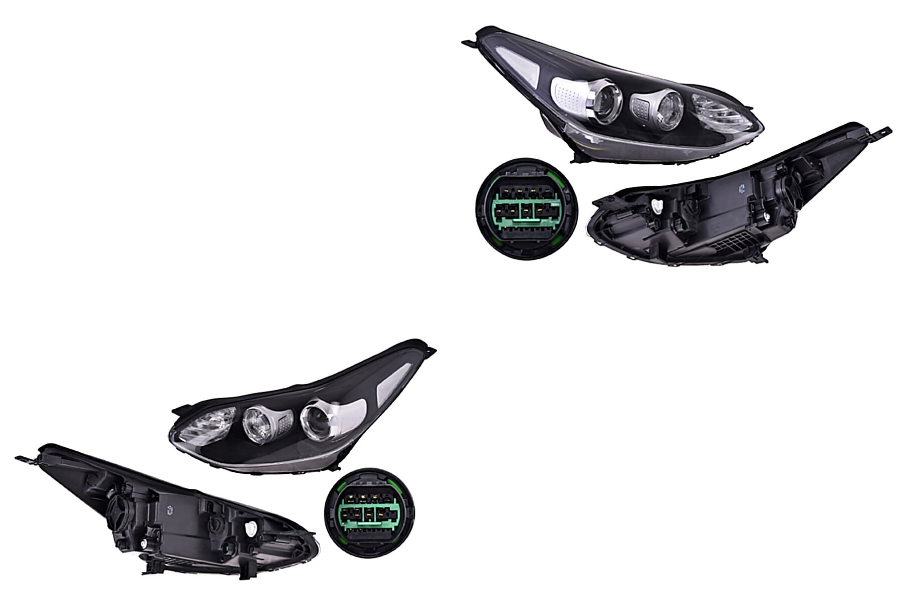 Par De Faros Manual Para Foco Halógeno Sin Foco
