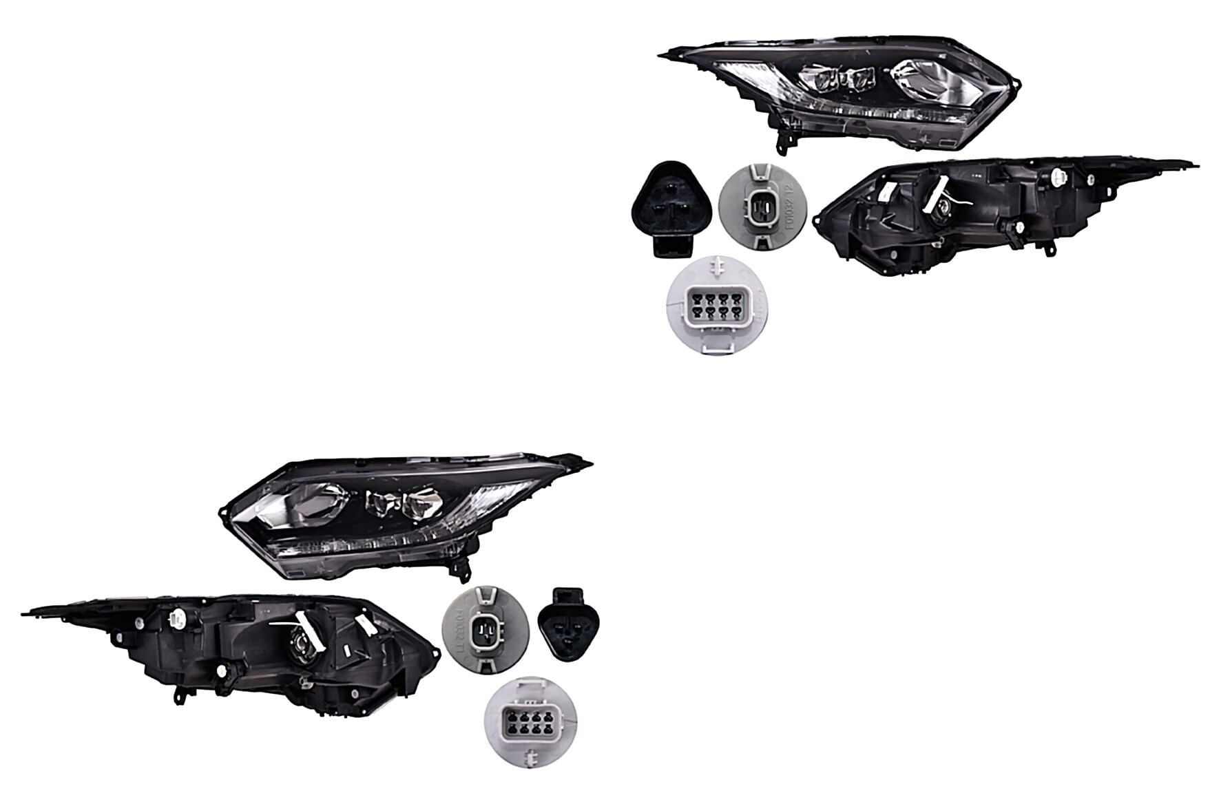 Par De Faros Con Motor Con Leds